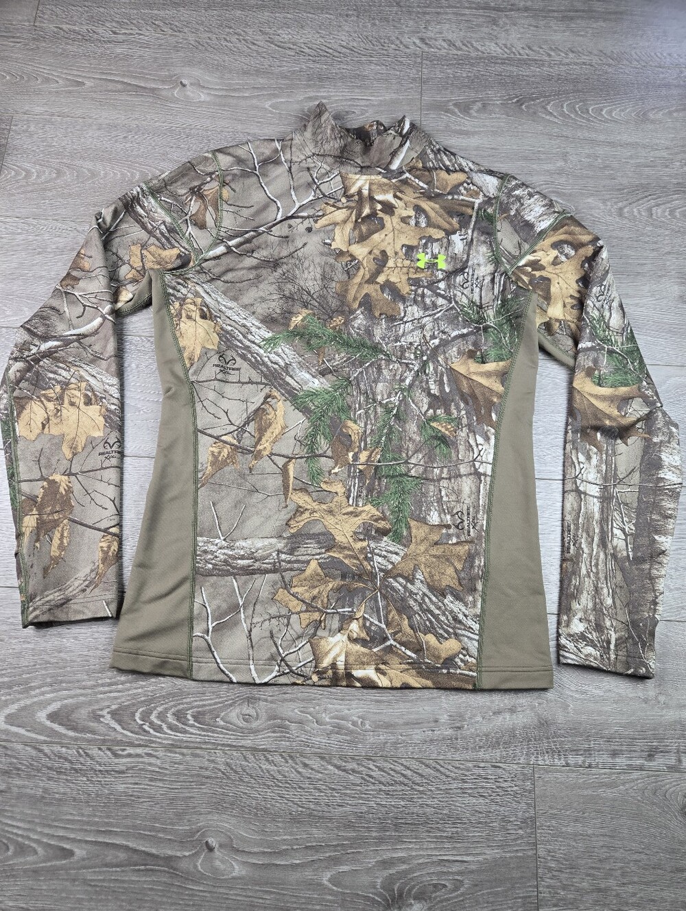 Under Armour Mens Xl Camo Long Sleeve Performance Top Hunting Pullover